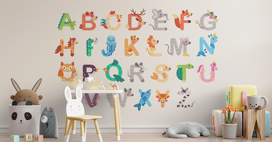 Alphabet Wall Stickers for Kids