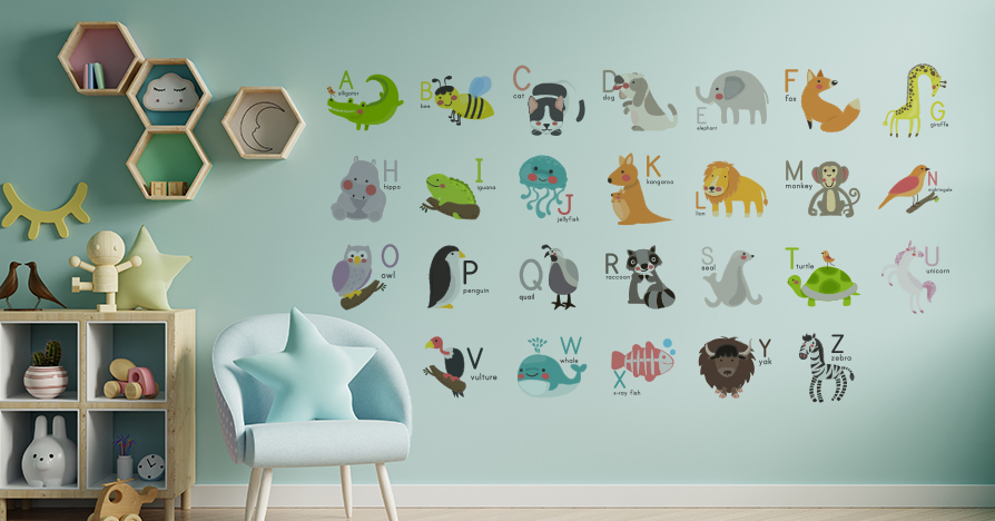 Educational Wall Stickers for Toddlers