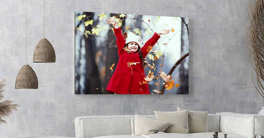 large canvas print as fall gift