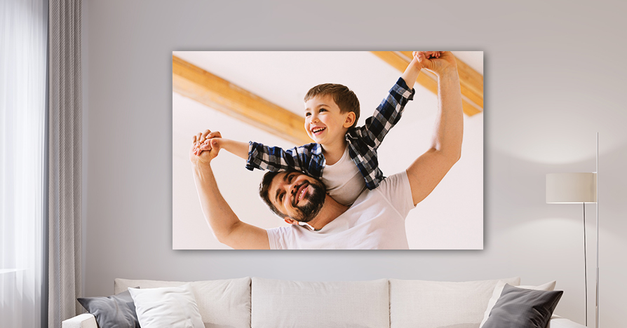 large canvas print as father's day gift
