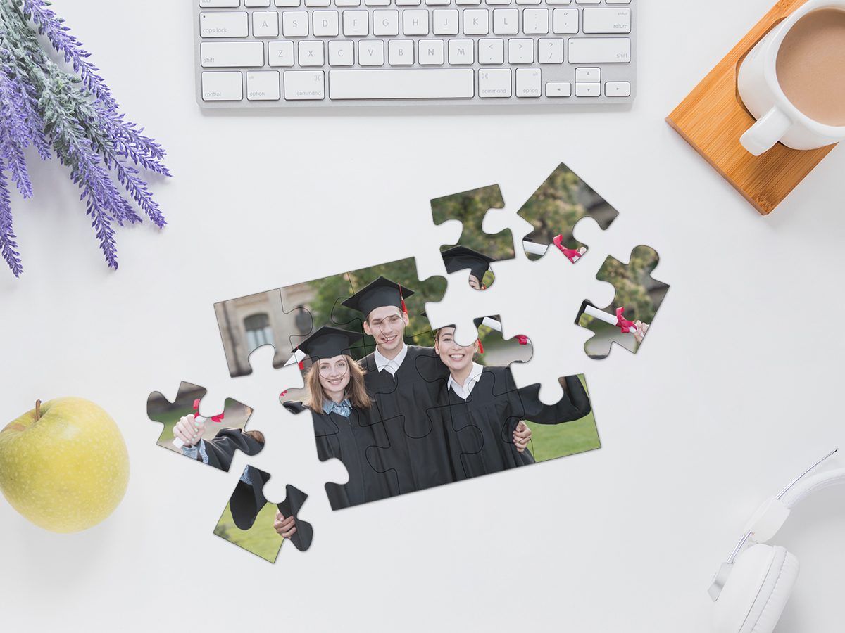 Graduation Pictures On Puzzle