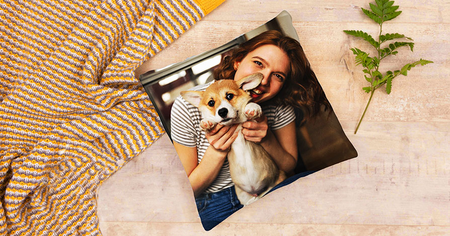 Photo Pillow for National Pet Day