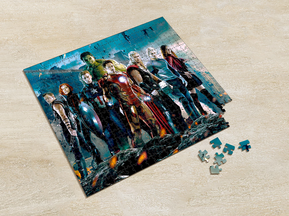 Fictional Characters On Puzzle