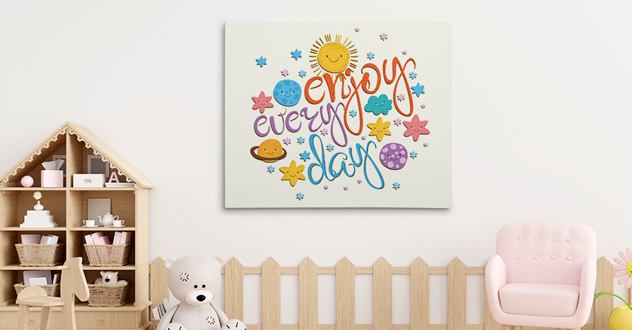 Inspirational quotes on canvas