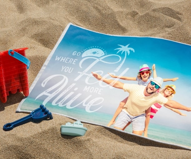 Personalized Beach Towels with Photos | CanvasChamp