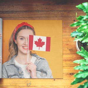 Custom Yoga Mats Canada Flag