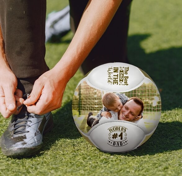 Give Photo Soccer Ball Gift to Celebrate Success