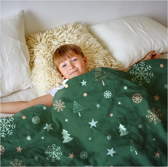 Gift Custom Photo Blanket Before Christmas