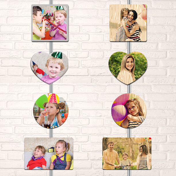 Photo Magnets - Set of 12 Picture Magnets